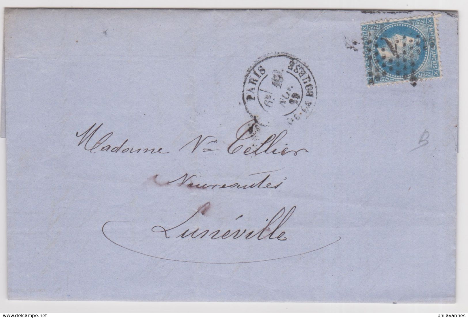 PARIS, 1869, étoile 1 Sur Napoléon N°29 ( SN24/86/9.2) - 1849-1876: Klassik