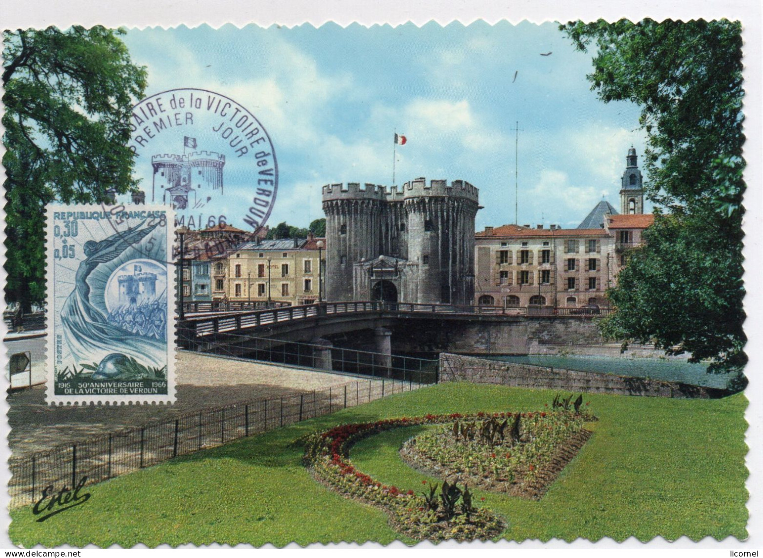 Cartes Maxi  1966 Premier Jour : VERDUN - 1960-1969