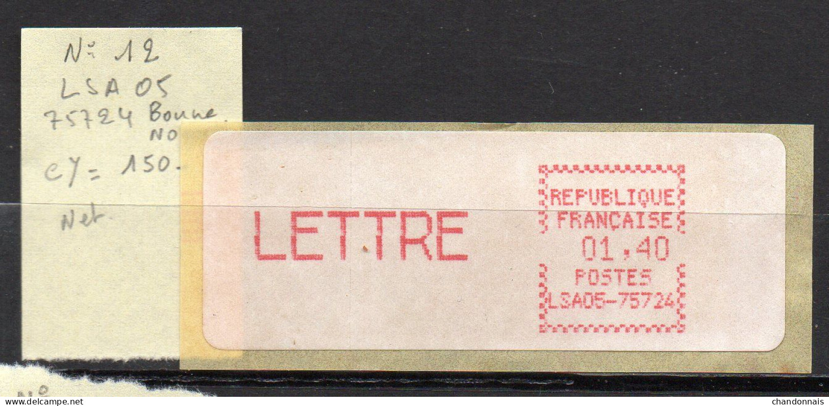 (L68) LSA 05 Paris Bonne Nouvelle (75724)   N° 12 (voir Détails) - 1981-84 Types « LS » & « LSA » (prototypes)