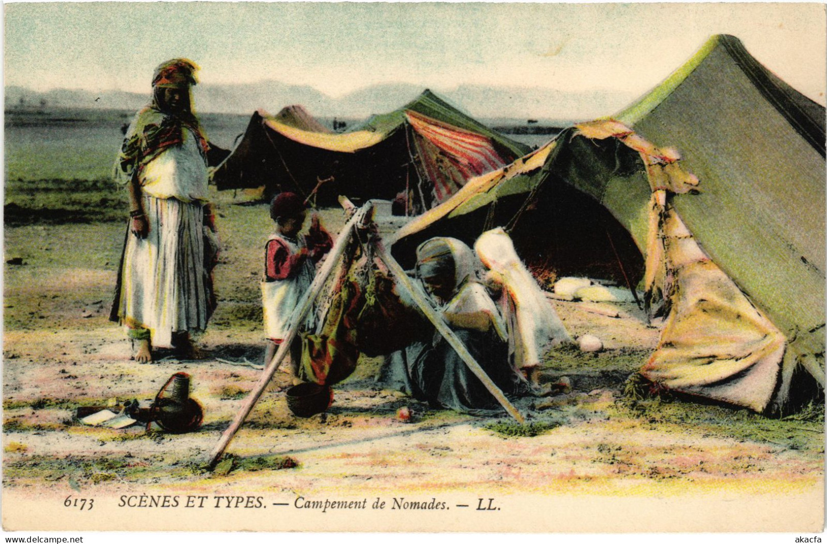 CPA AK Scenes Et Types - Campement De Nomades ALGERIA (1388972) - Sonstige & Ohne Zuordnung