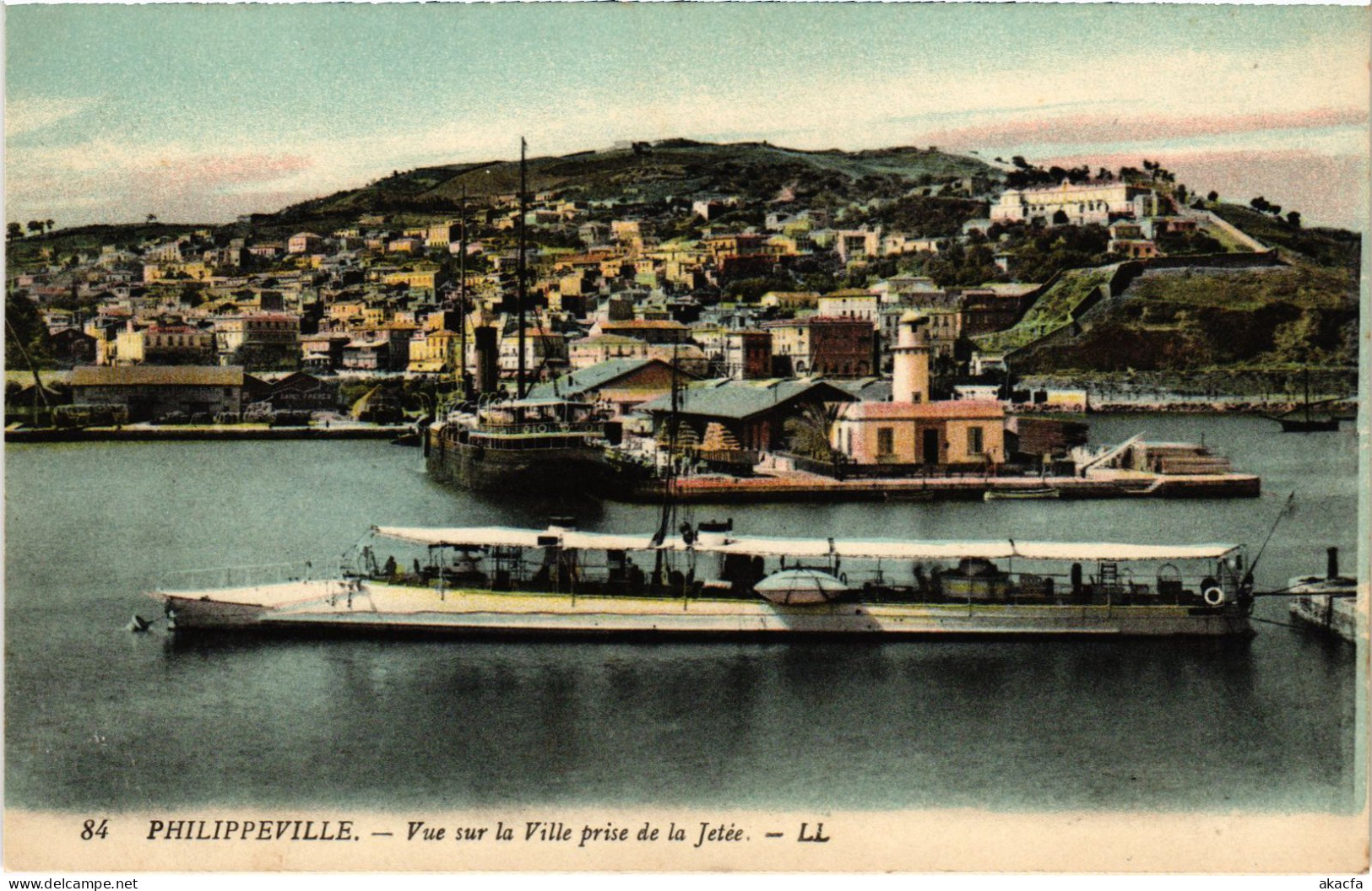 CPA AK PHILIPPEVILLE Vue Sur La Ville Prise De La Jetee ALGERIA (1388962) - Skikda (Philippeville)