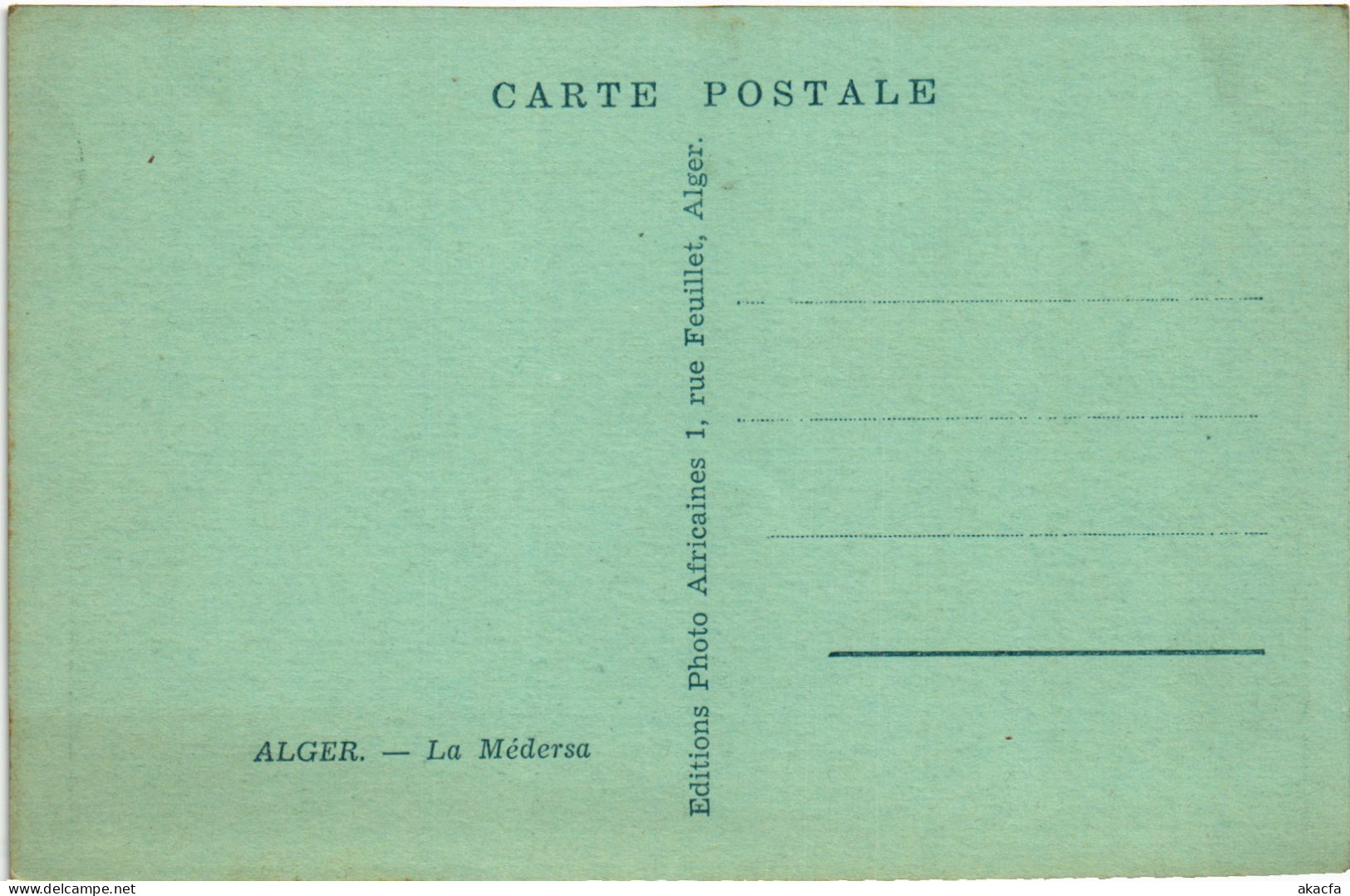 CPA AK ALGER La Medersa ALGERIA (1389914) - Algeri