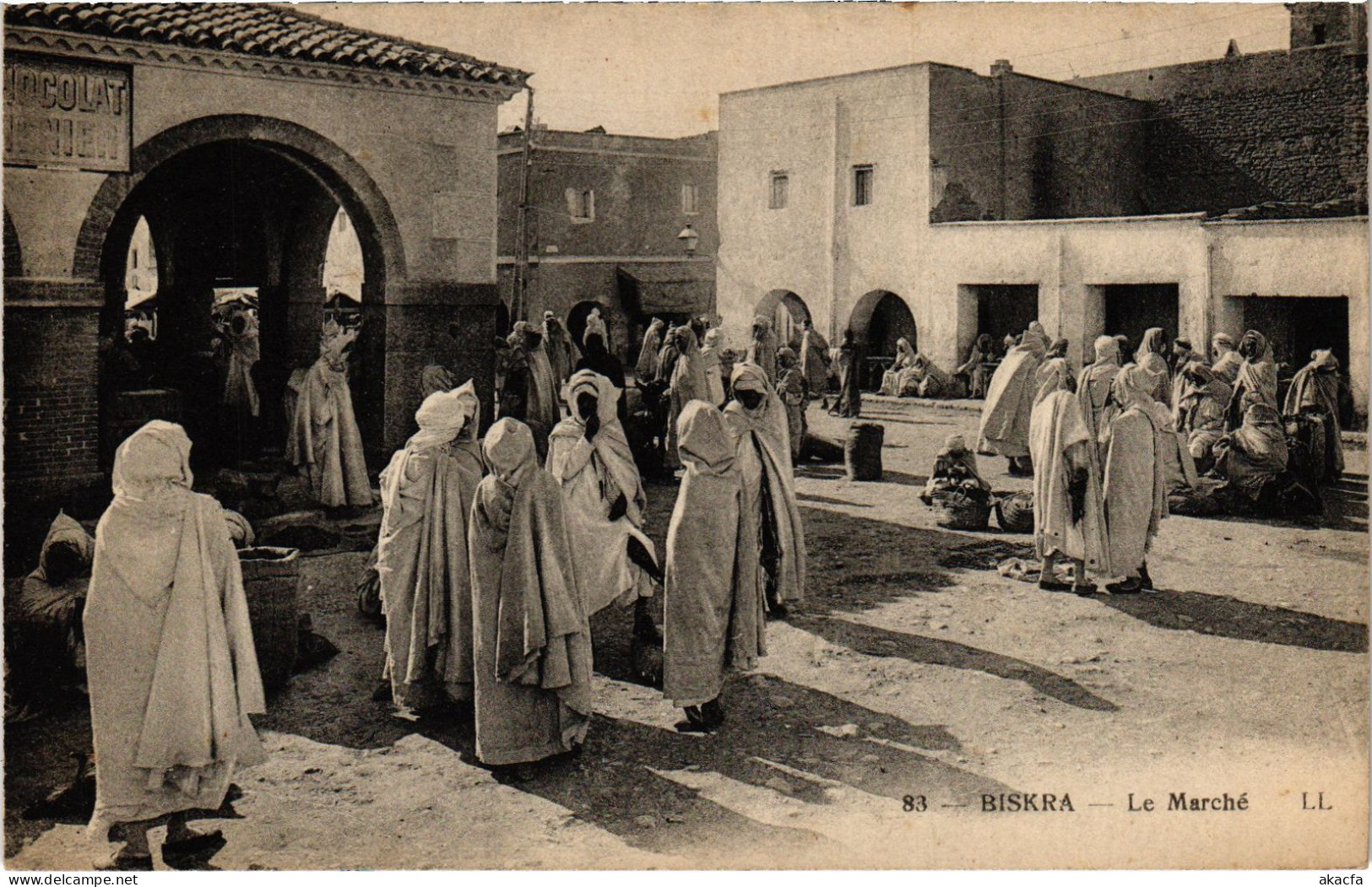 CPA AK BISKRA Le Marche ALGERIA (1389874) - Biskra