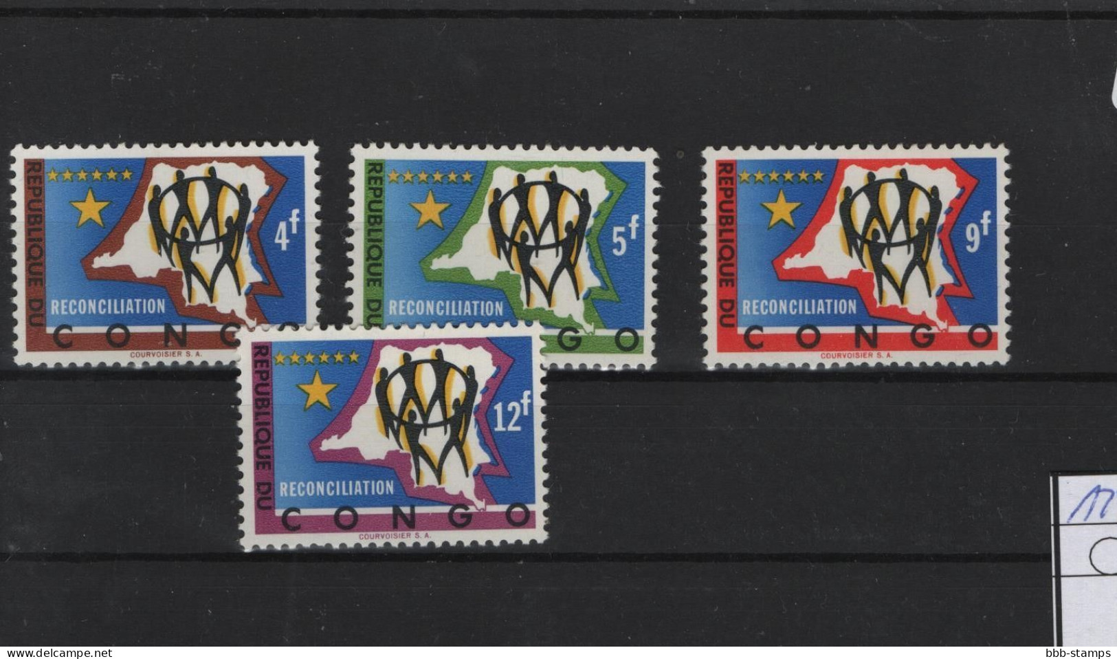 Kongo Kinshasa Michel Cat.No. Mnh/**  127/130 - Unused Stamps