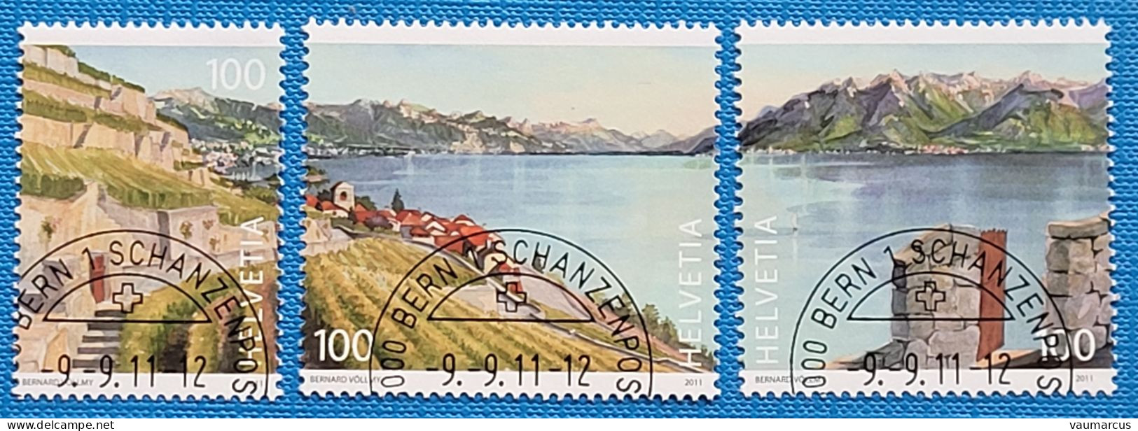 2011 Zu 1397-99 / Mi 2221-23 / YT 2136-38 UNESCO Lavaux Obl. - Used Stamps