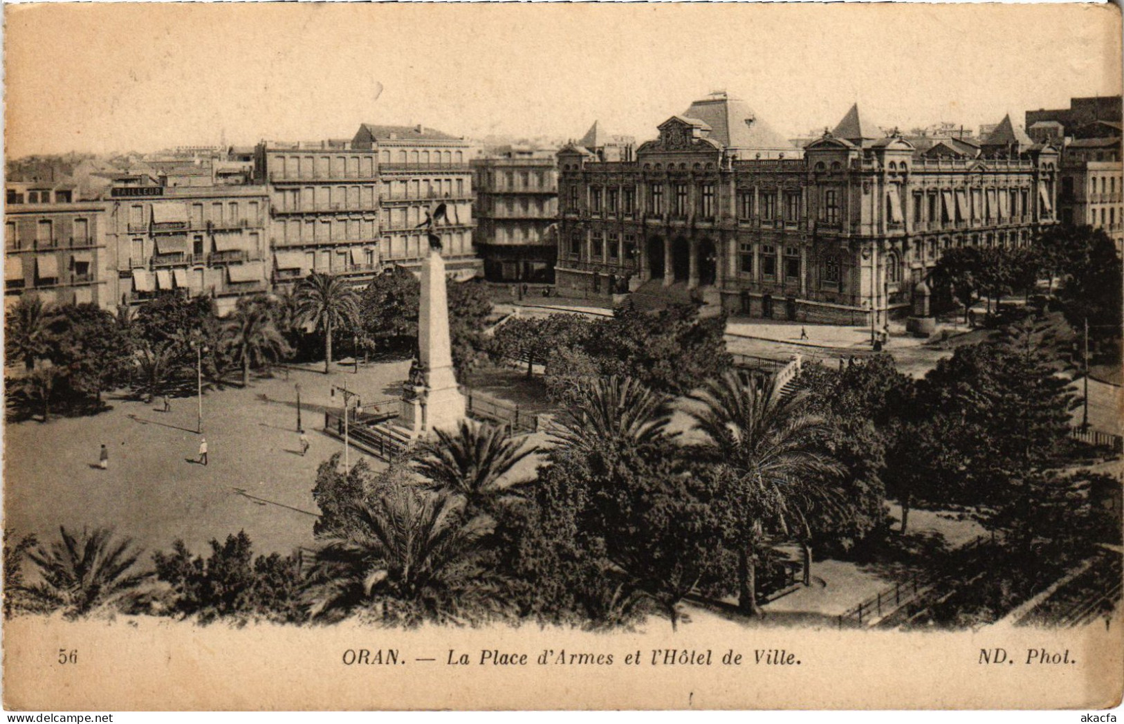 CPA AK ORAN Place D'Armes - Hotel De Ville ALGERIA (1389634) - Oran