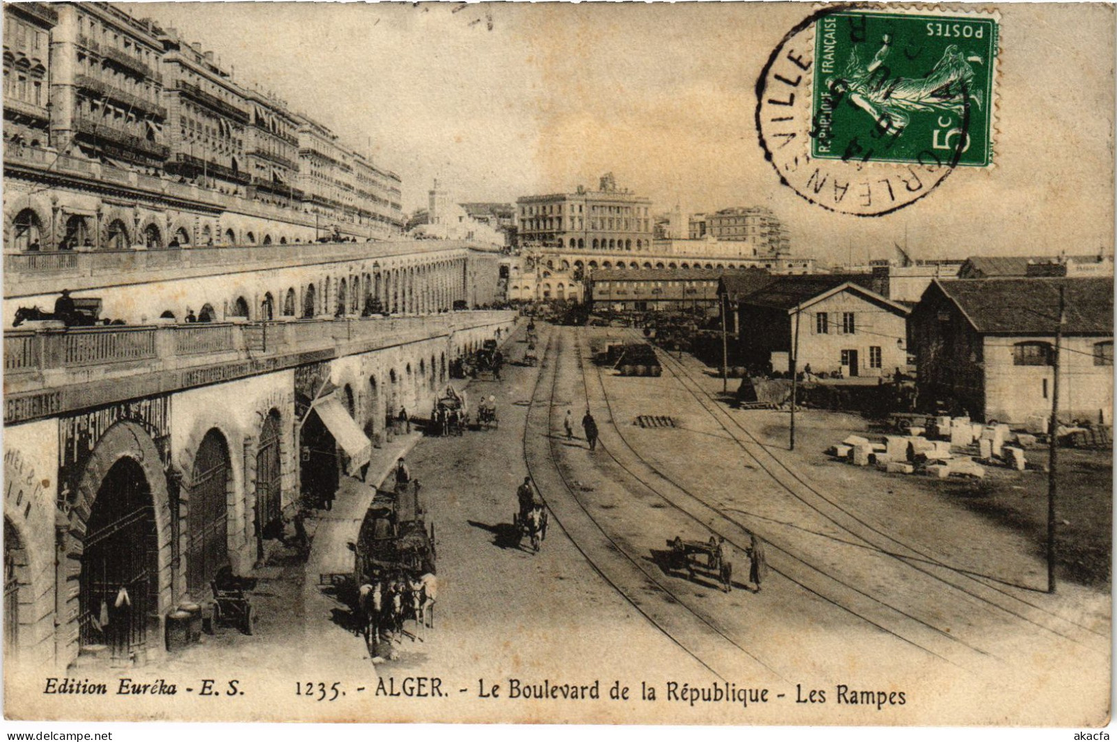 CPA AK ALGER Boulevard De La Republique - Rampes ALGERIA (1389595) - Alger