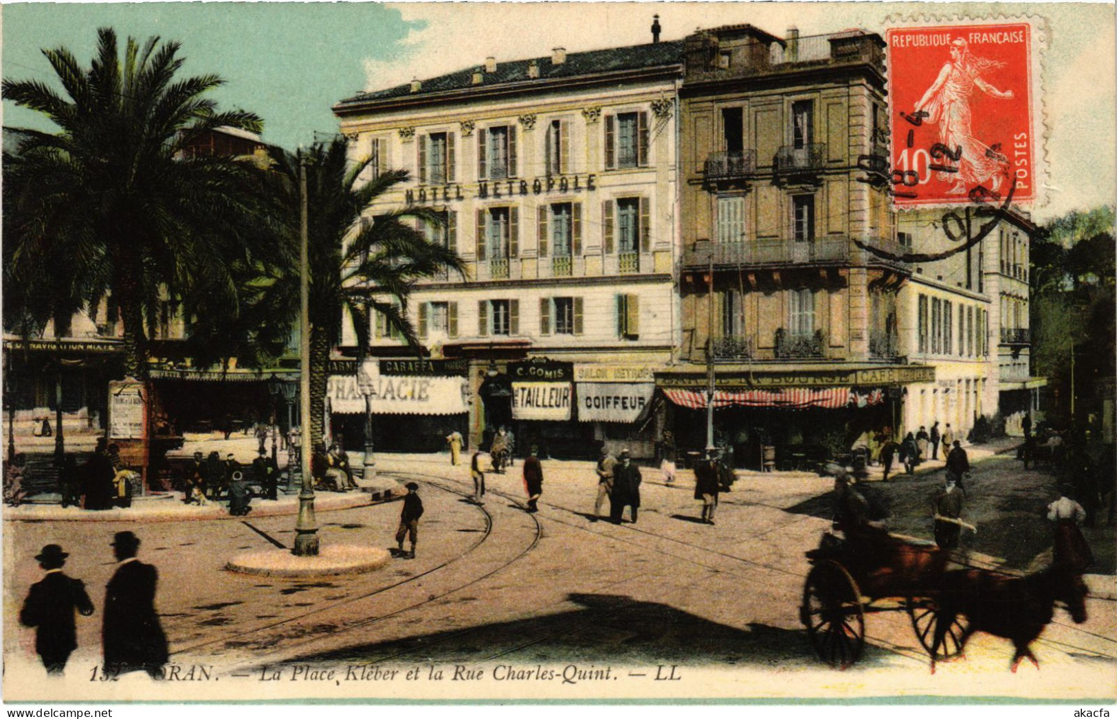 CPA AK ORAN Place Kleber - Rue Charles-Quint ALGERIA (1389585) - Oran