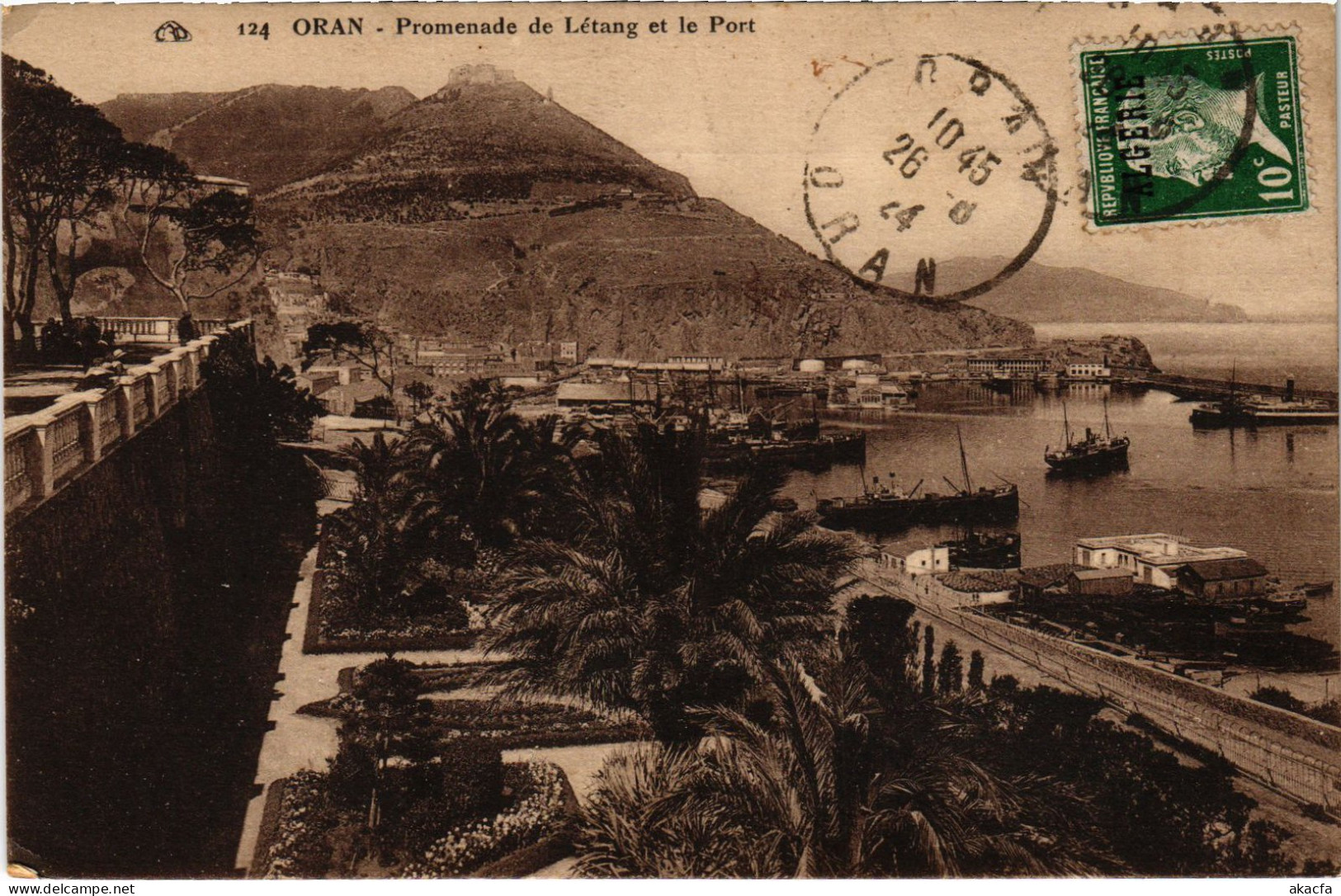 CPA AK ORAN Promenade De Letang Et Le Port ALGERIA (1389556) - Oran