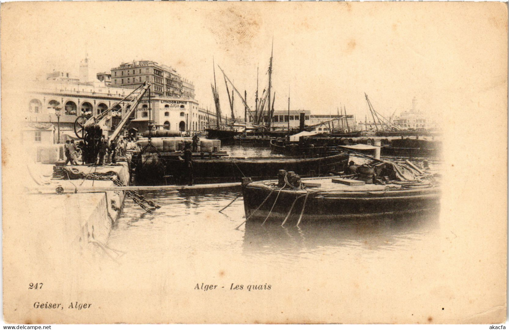 CPA AK ALGER Les Quais ALGERIA (1389545) - Alger