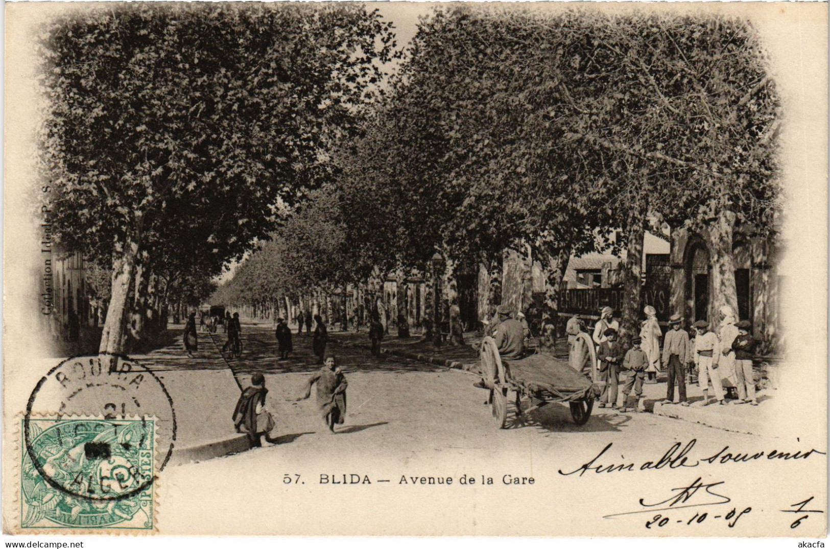 CPA AK BLIDA Avenue De La Gare ALGERIA (1389532) - Blida