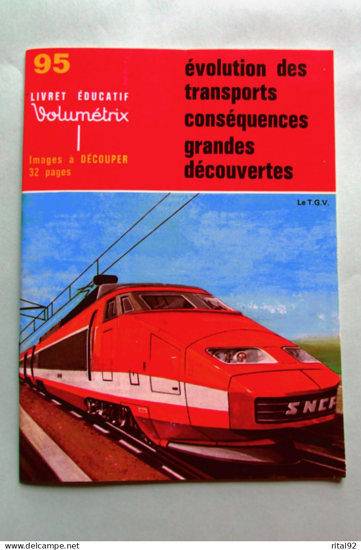 VOLUMETRIX - Livret Educatif Images à Découper - Edition 1979 - Fiches Didactiques