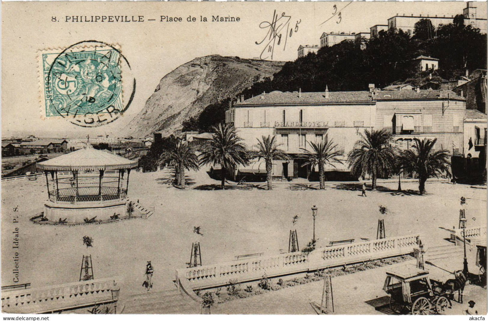 CPA AK PHILIPPEVILLE Place De La Marine ALGERIA (1389505) - Skikda (Philippeville)