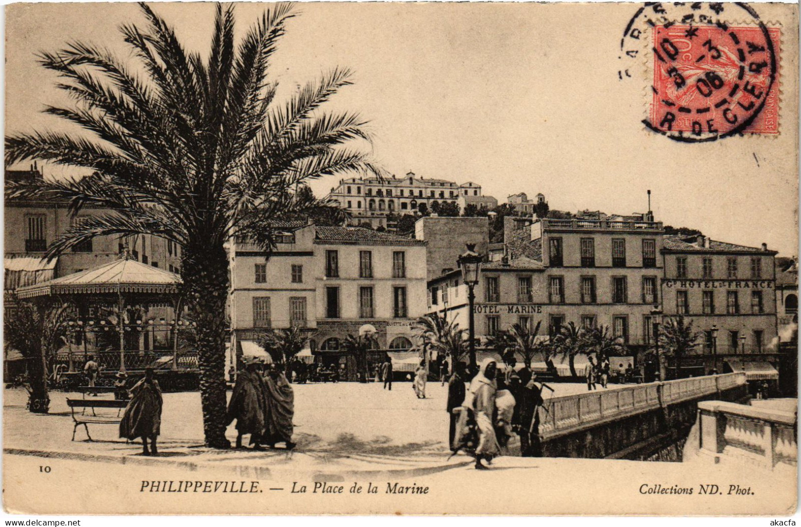 CPA AK PHILIPPEVILLE La Place De La Marine ALGERIA (1389501) - Skikda (Philippeville)