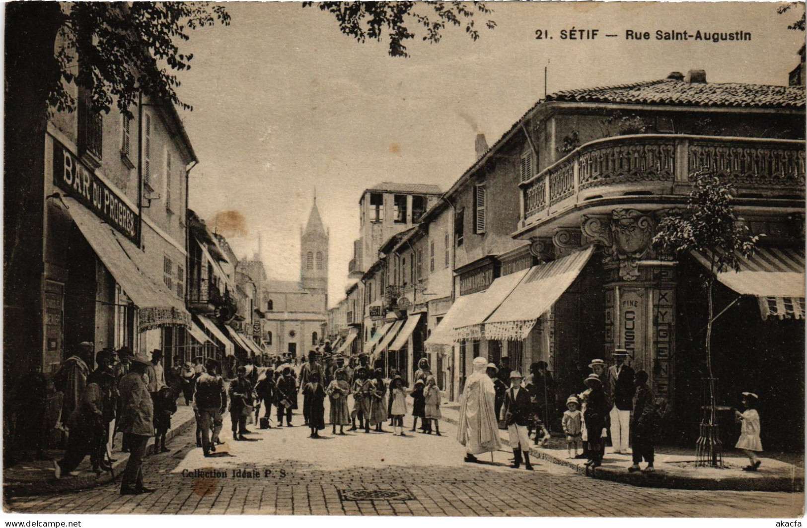 CPA AK SETIF Rue Saint-Augustin ALGERIA (1389493) - Setif