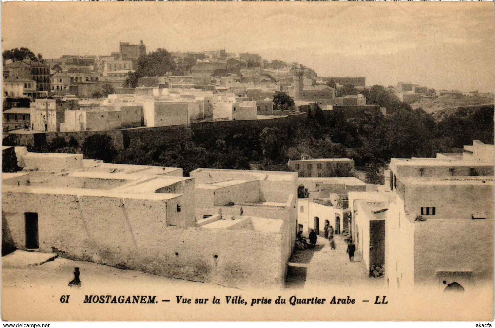 CPA AK MOSTAGANEM Vue Sur La Ville Prise Du Quartier Arabe ALGERIA (1389480) - Mostaganem