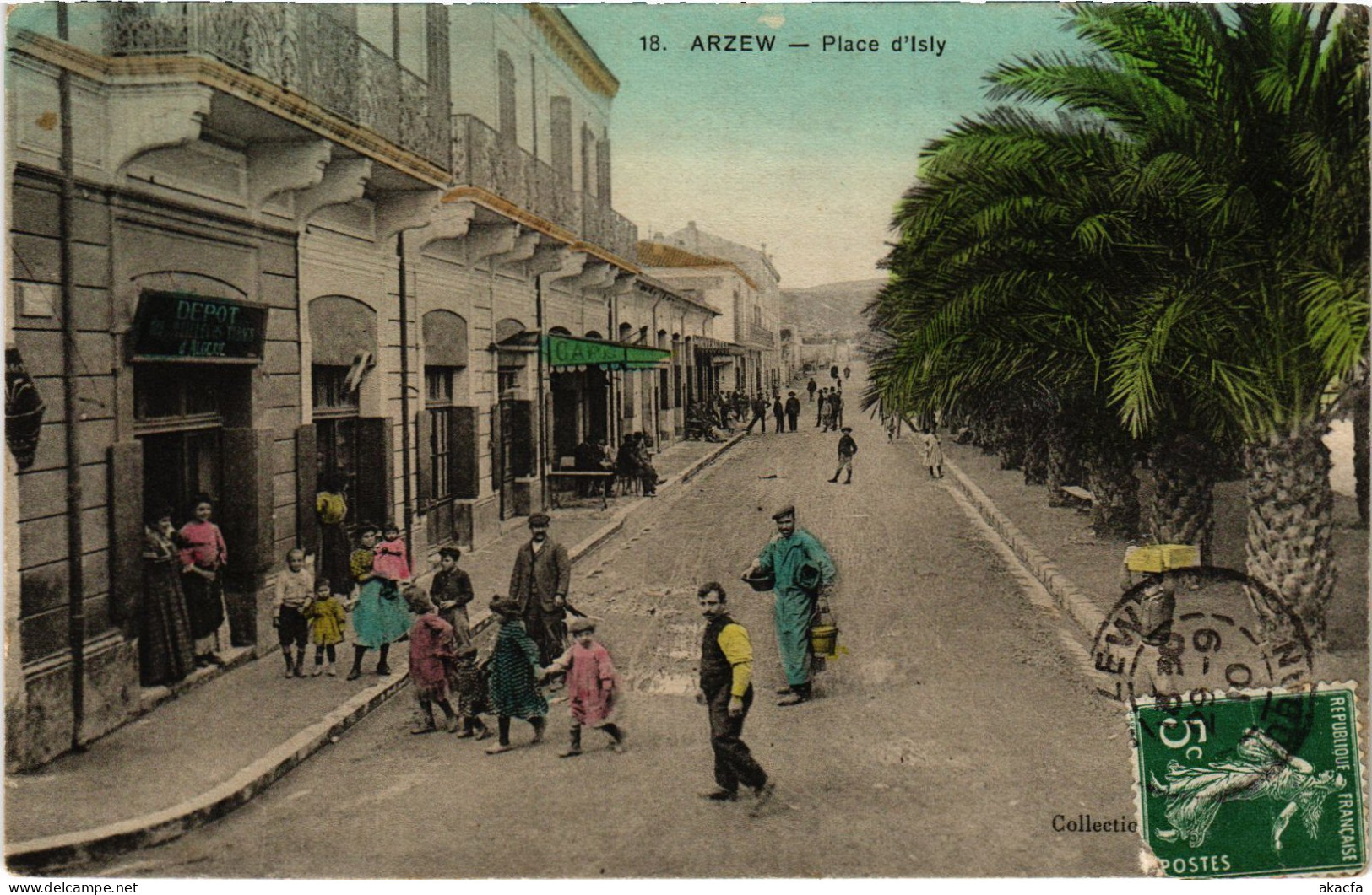 CPA AK ARZEW Place D'Isly ALGERIA (1389467) - Otros & Sin Clasificación