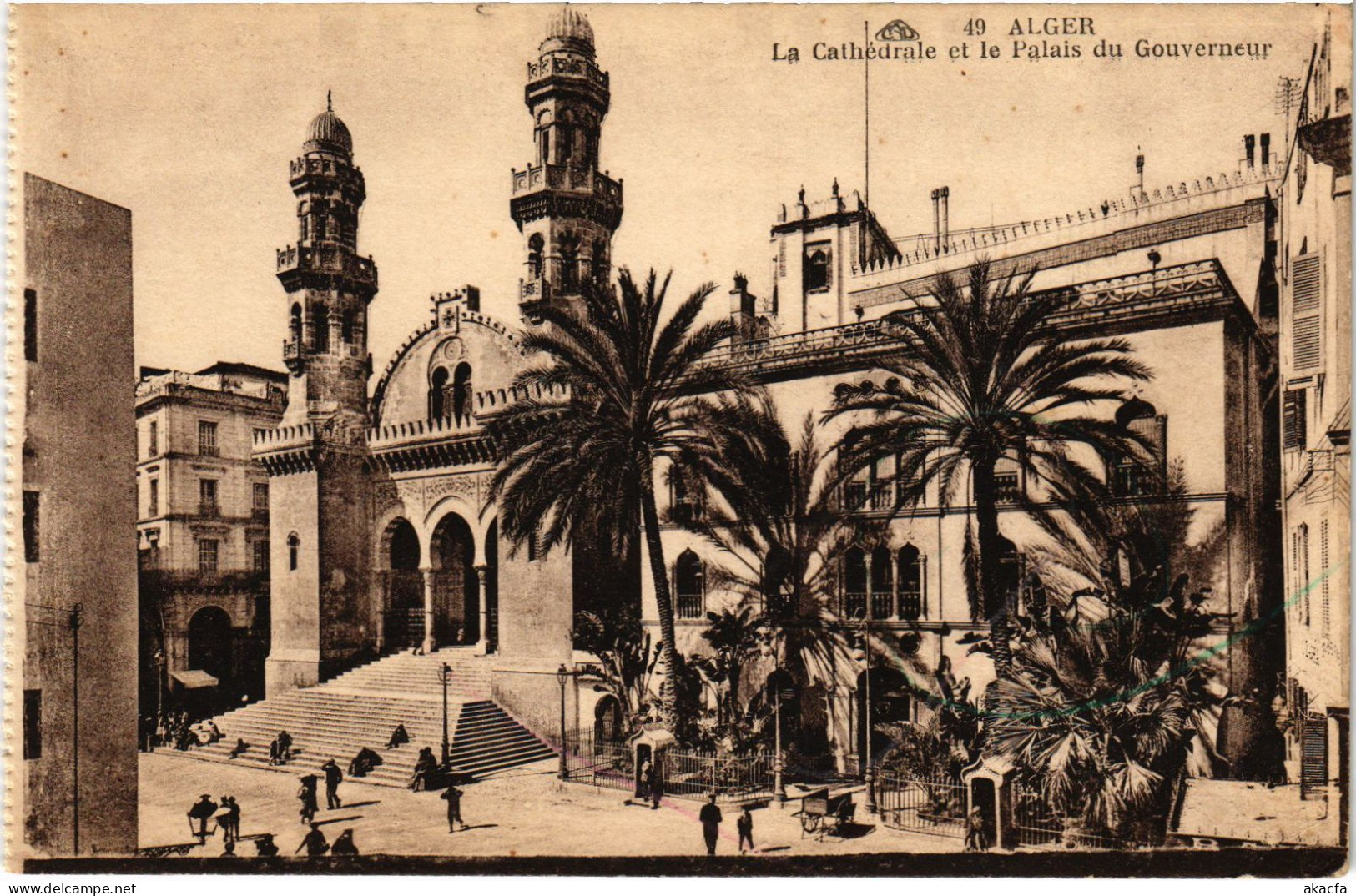 CPA AK ALGER Cathedrale - Palais Du Gouverneur ALGERIA (1389452) - Algerien