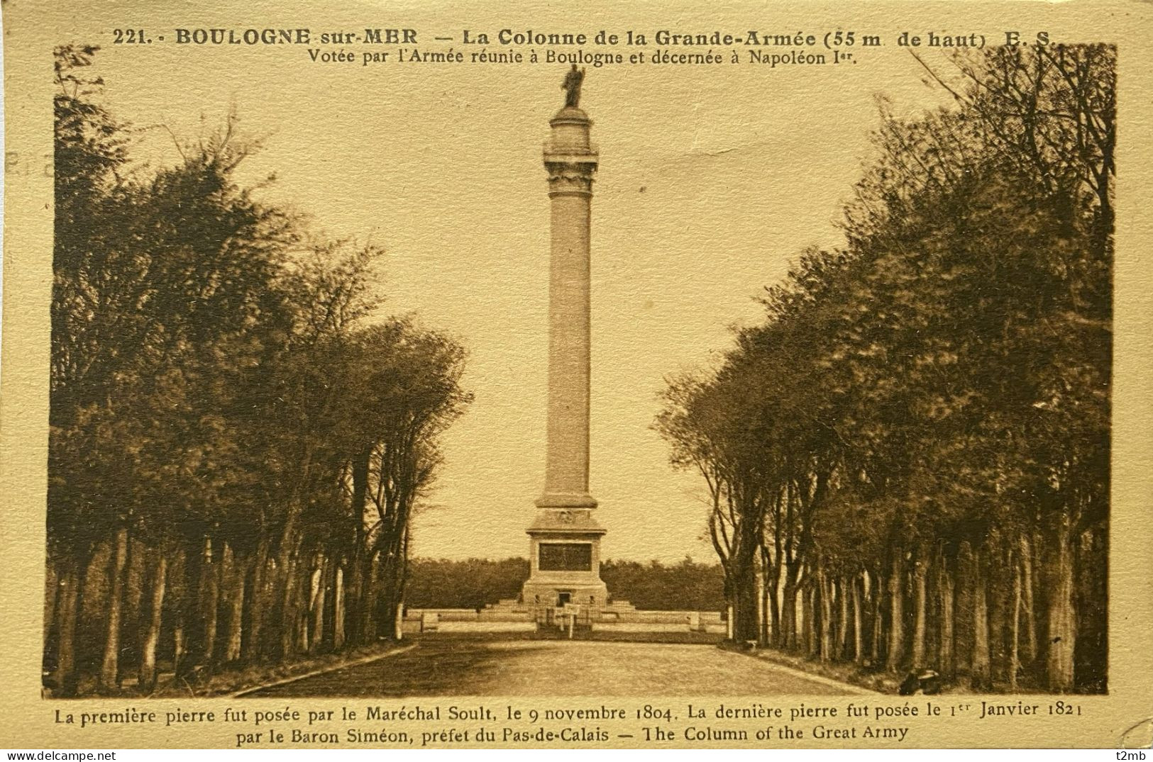 CPA BOULOGNE-sur-MER (Pas De Calais). La Colonne De La Grande-Armée (n°221) - Boulogne Sur Mer