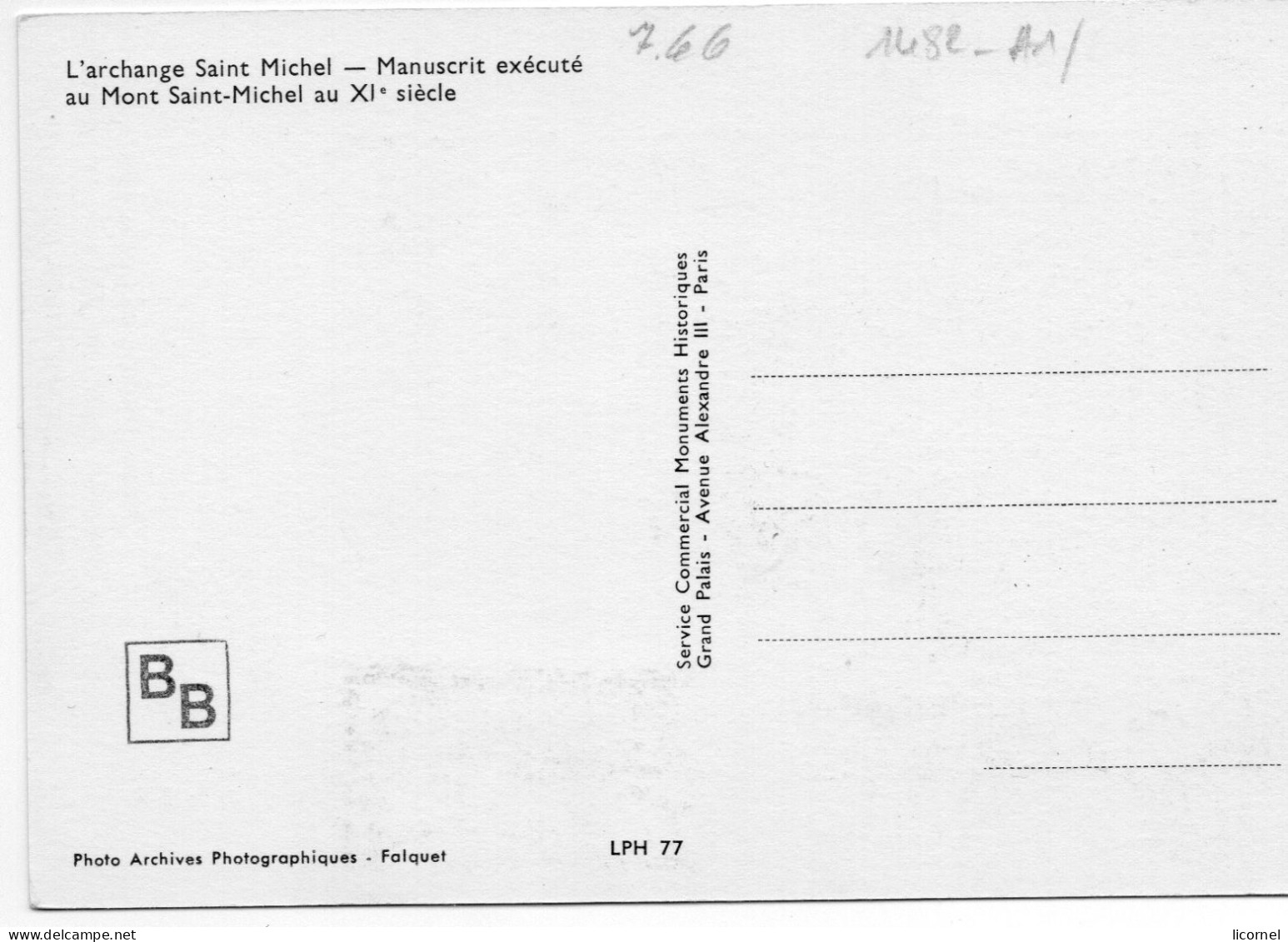 Cartes Maxi  1966 Premier Jour : L ARCHANGE DU MONT ST MICHEL - 1960-1969