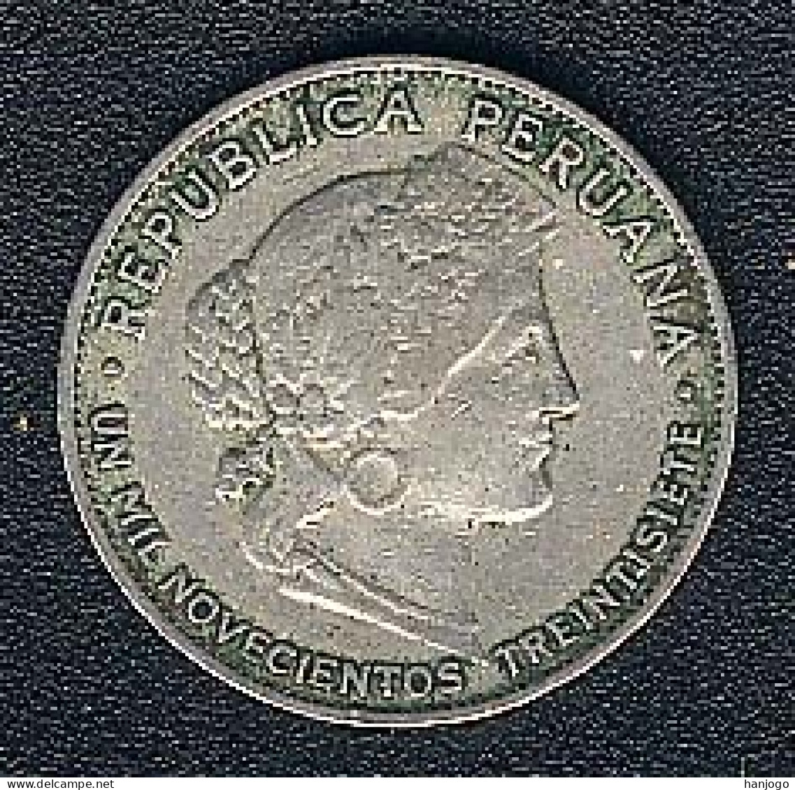 Peru, 5 Centavos 1937, CuNi - Perú