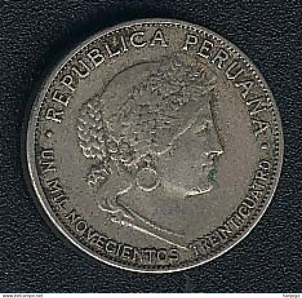 Peru, 5 Centavos 1934, CuNi - Perú