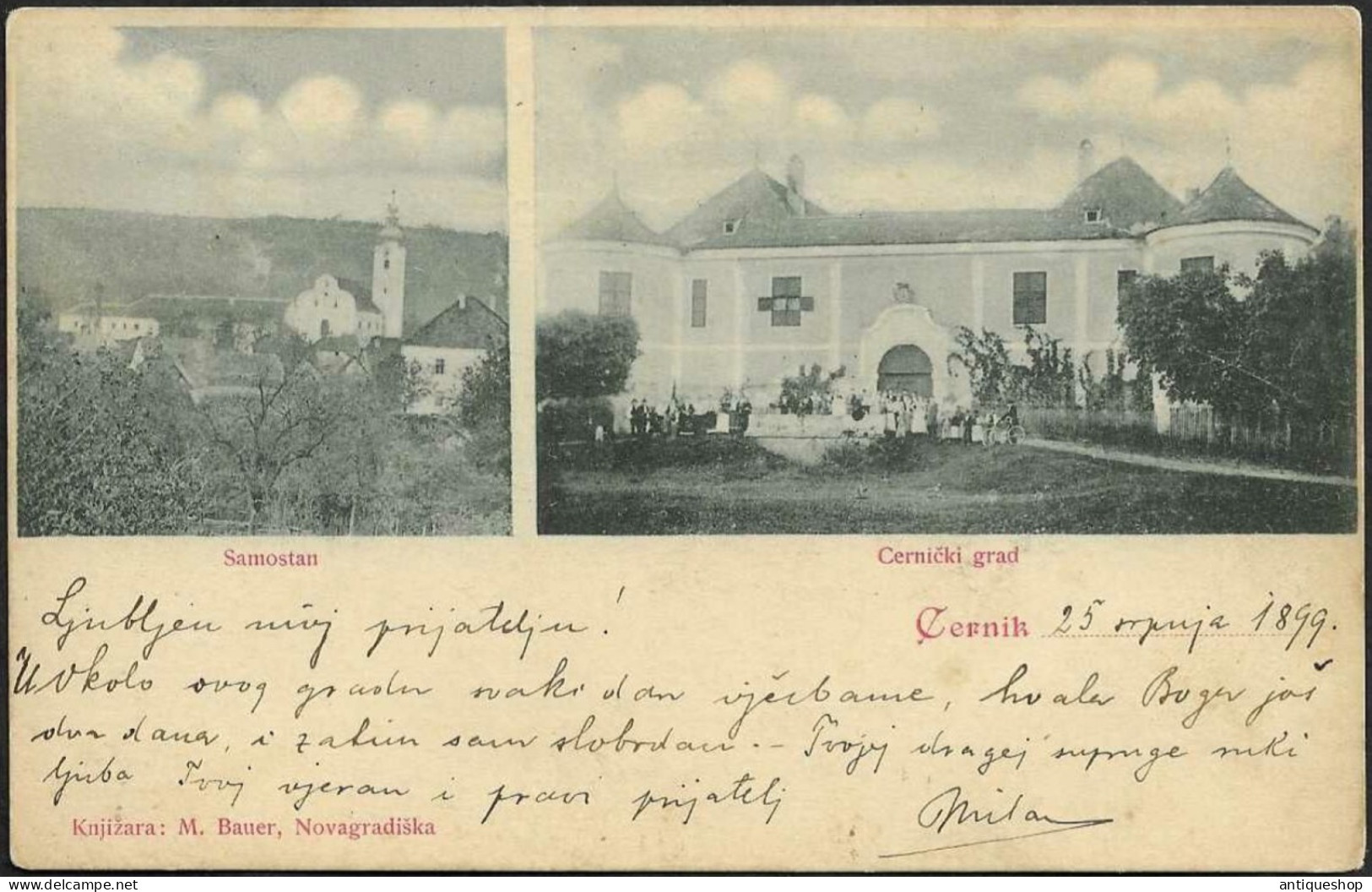 Croatia-----Cernik-----old Postcard - Kroatien