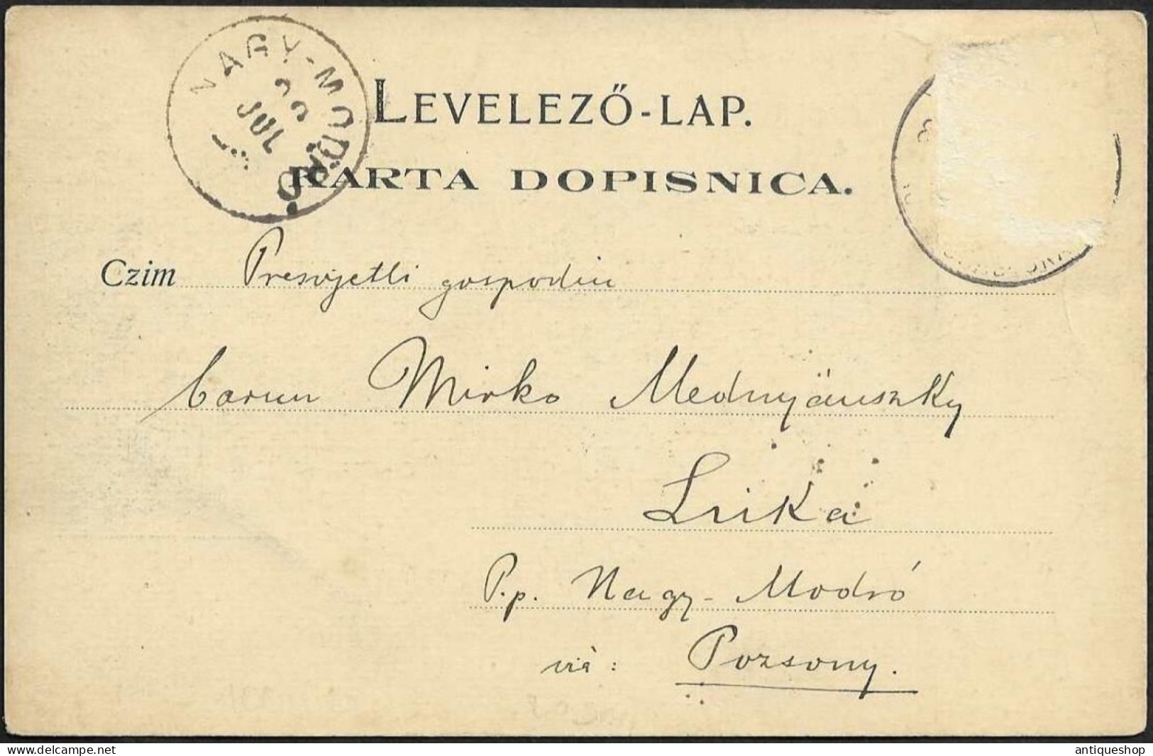 Croatia-----Cernik-----old Postcard - Kroatien