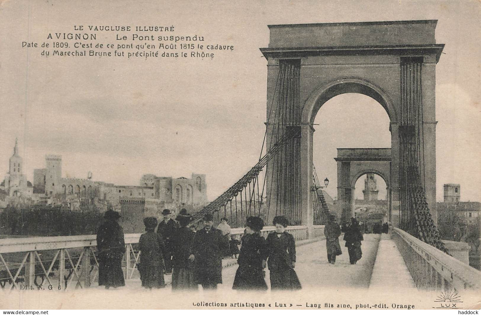 AVIGNON : LE PONT SUSPENDU - Avignon