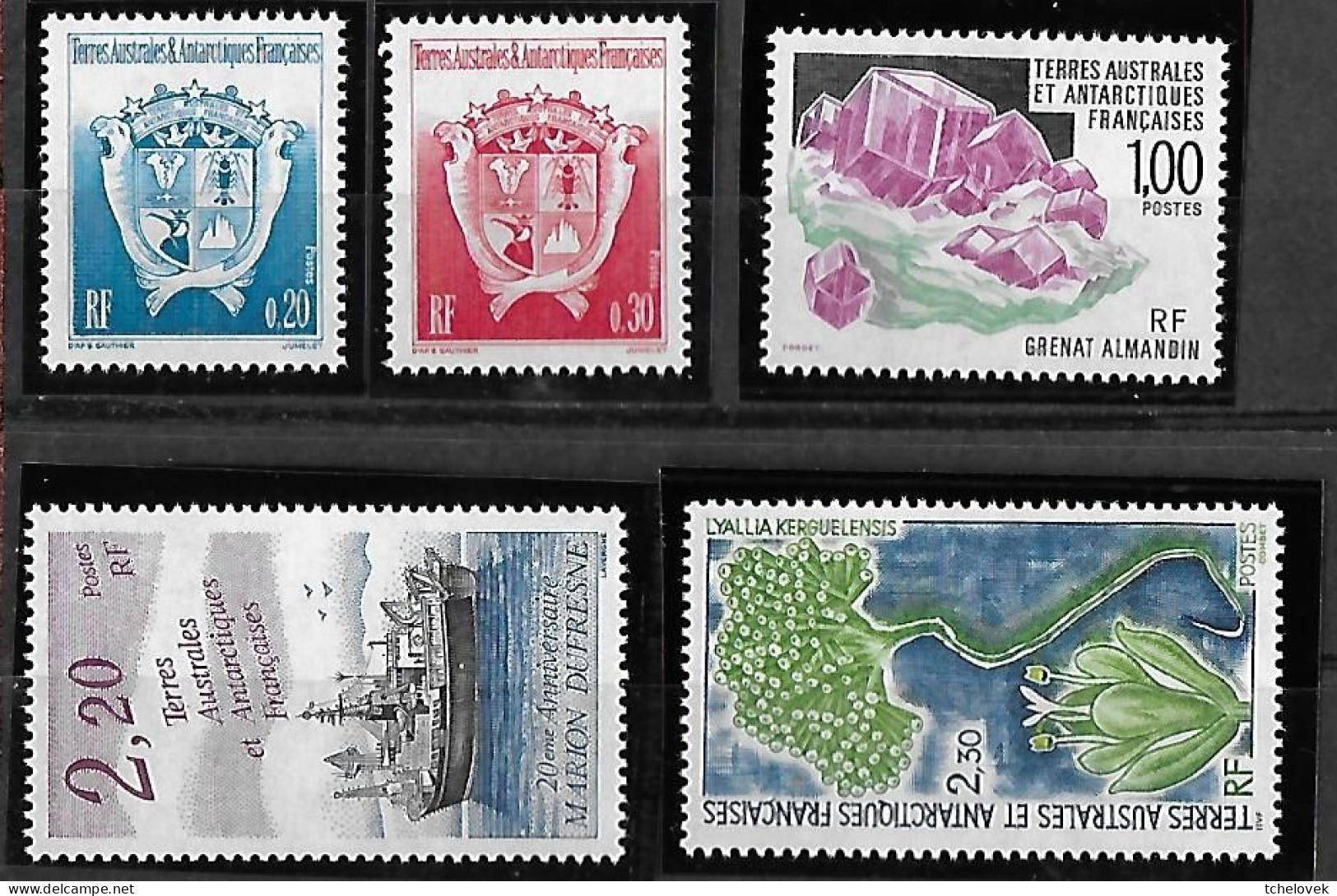 TAAF FSAT. Yt 171, 172, 173, 174, 175 & Yt 176, 177, 178, 179 - Unused Stamps