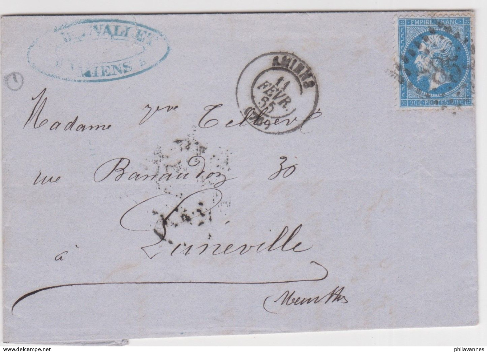 AMIENS, 1865, GC 85 Sur Napoléon N°22 ( SN24/86/10.3) - 1849-1876: Klassik
