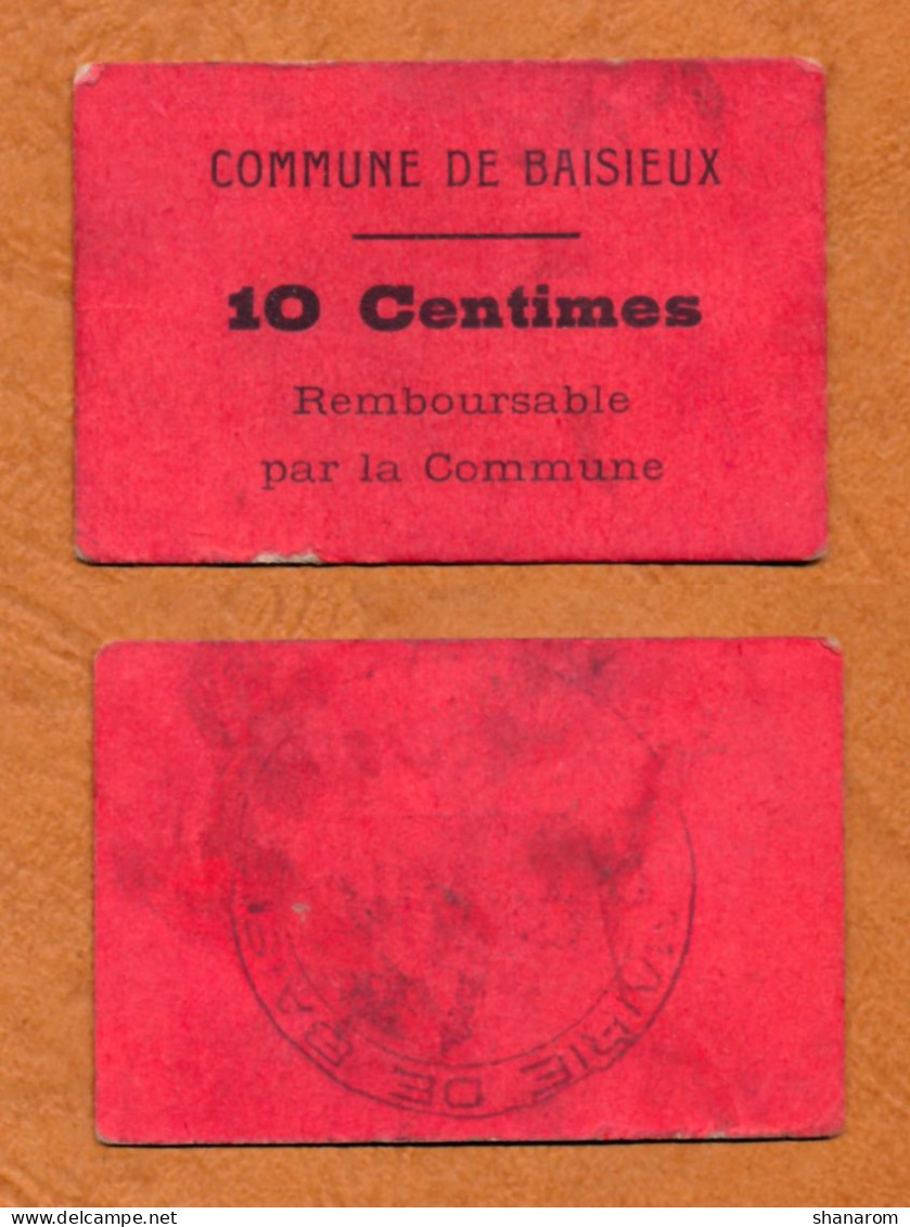 1914-1918 // BAISIEUX (Nord 59) // COMMUNE // Bon De Dix Centimes - Buoni & Necessità