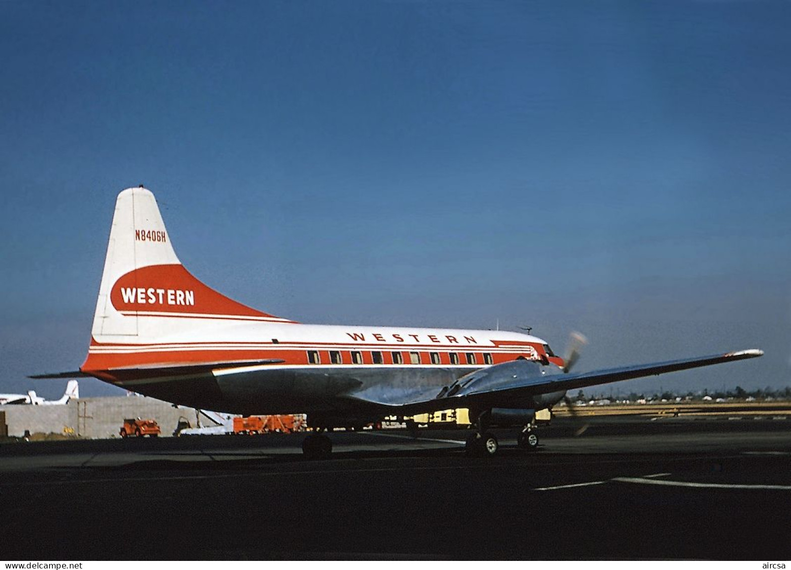 Aviation Postcard-WGA-1466 WESTERN AIRLINES Convair 240 - 1946-....: Moderne