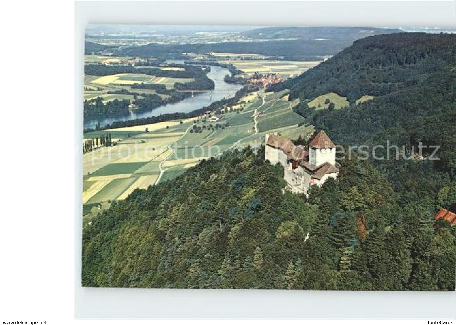 11908061 Stein Rhein Fliegeraufnahme Burg Hohenklingen Stein Am Rhein - Other & Unclassified