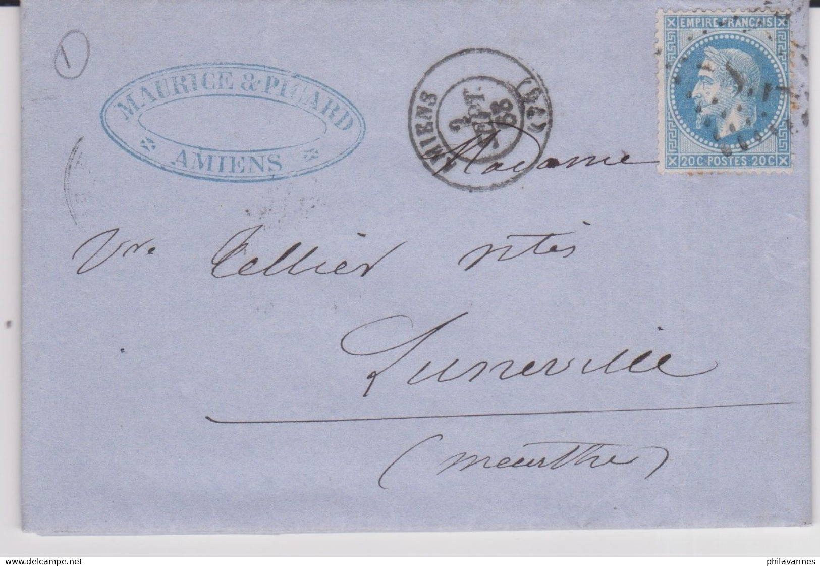 AMIENS, 1868, GC 85 Sur Napoléon N°29 ( SN24/86/11.1) - 1849-1876: Période Classique