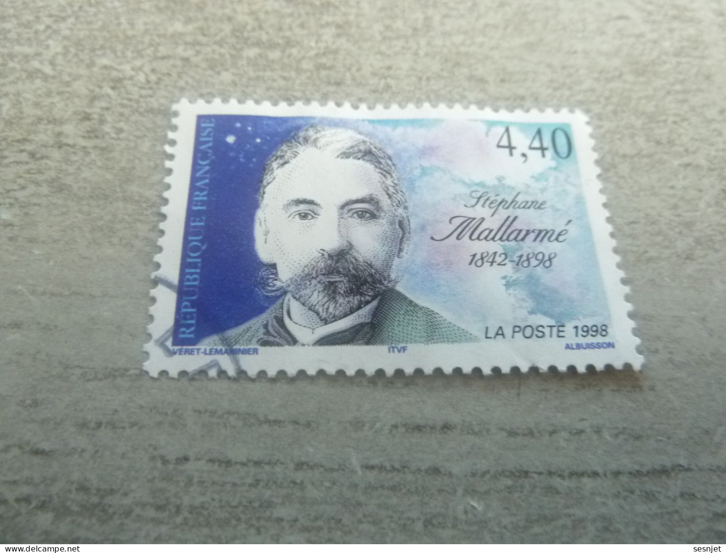 Stéphane Mallarmé (1842-1898) Poête - 4f.40 - Yt 3171 - Multicolore - Oblitéré - Année 1998 - - Gebraucht