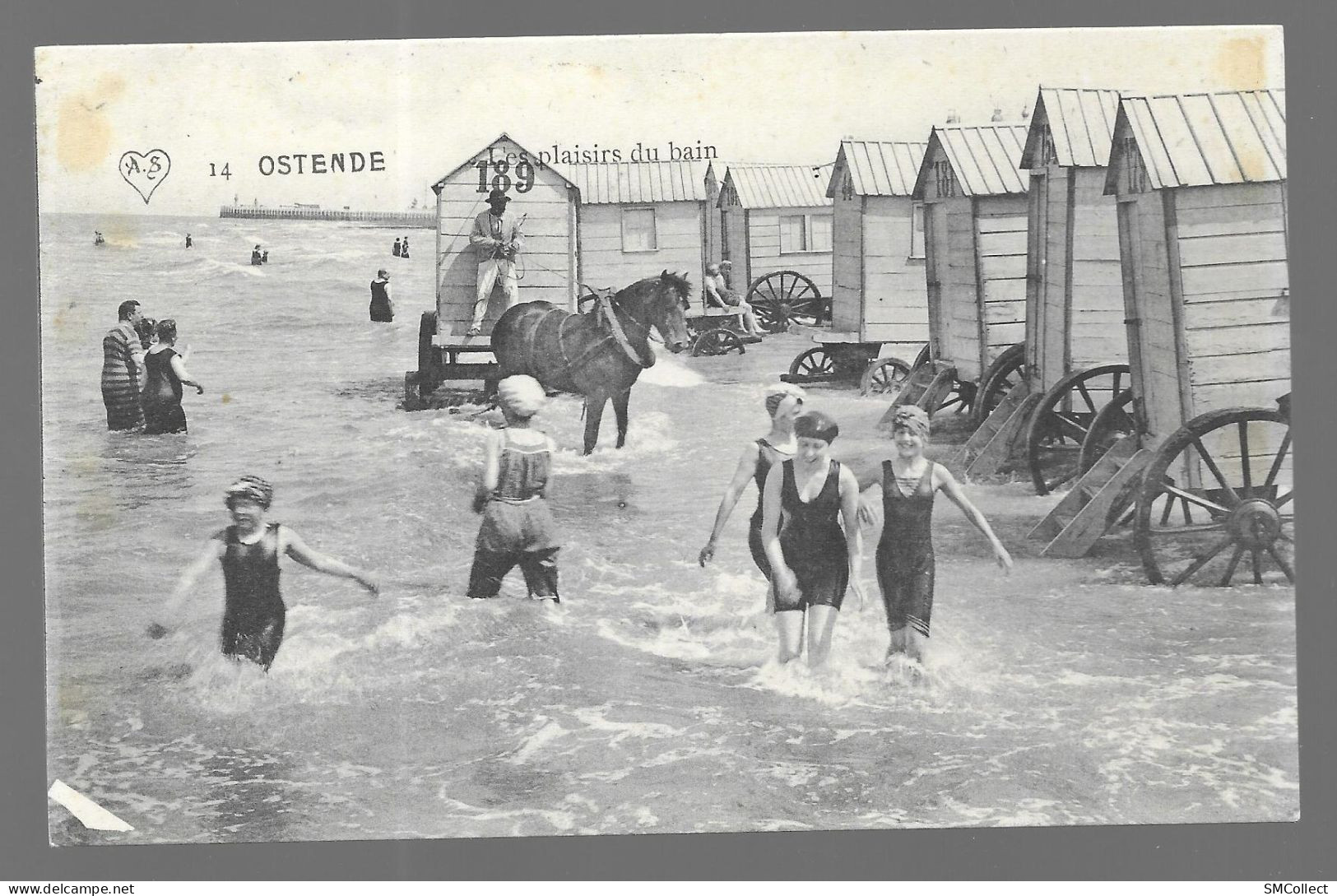 Ostende, Les Plaisirs Du Bain (13685) - Oostende