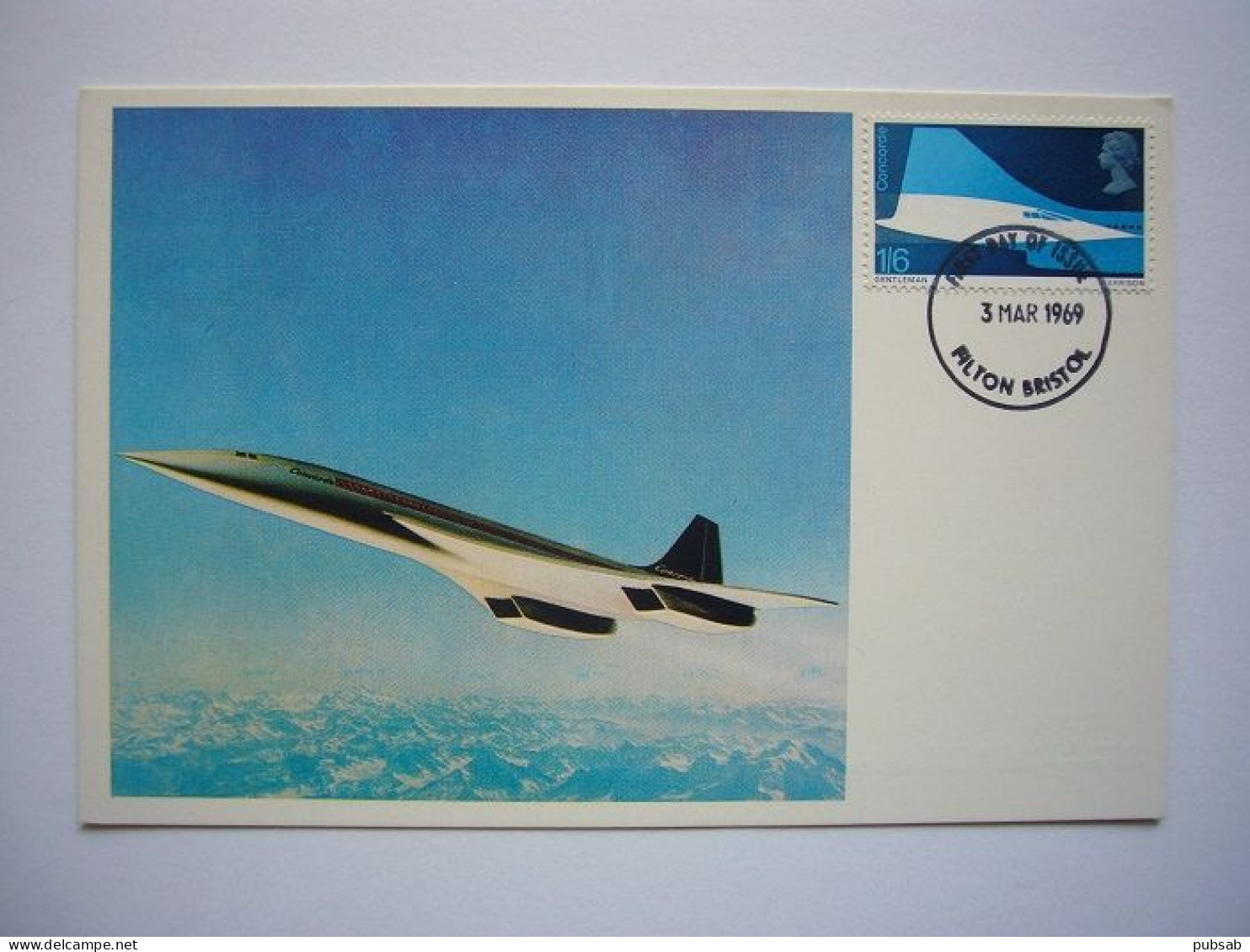 Avion / Airplane / BEA - BRITISH EUROPEAN AIRWAYS / Concorde / 002 - Registered As G-BSST / Carte Maximum - 1946-....: Moderne