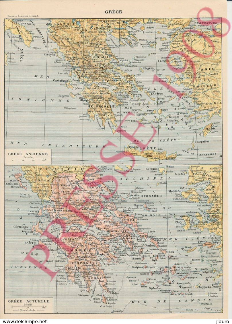 2 Vues Planche 1908 Armée Grecque Costumes Militaires Grèce Evzones Soldats Grecs Cavalerie Drapeau - Sonstige & Ohne Zuordnung