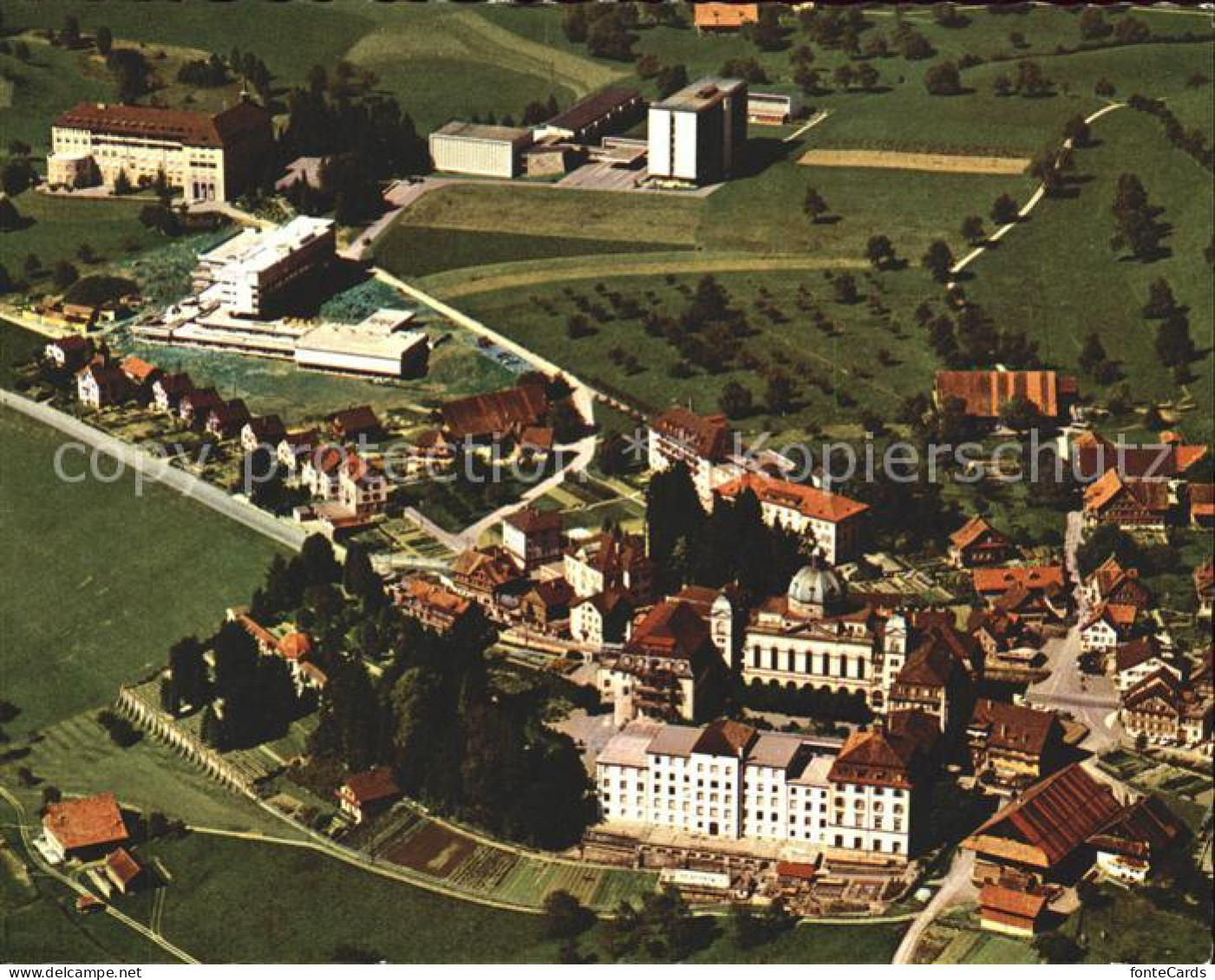 11907704 Menzingen Zug Mutterhaus Pensionat Seminar Fliegeraufnahme Menzingen - Sonstige & Ohne Zuordnung