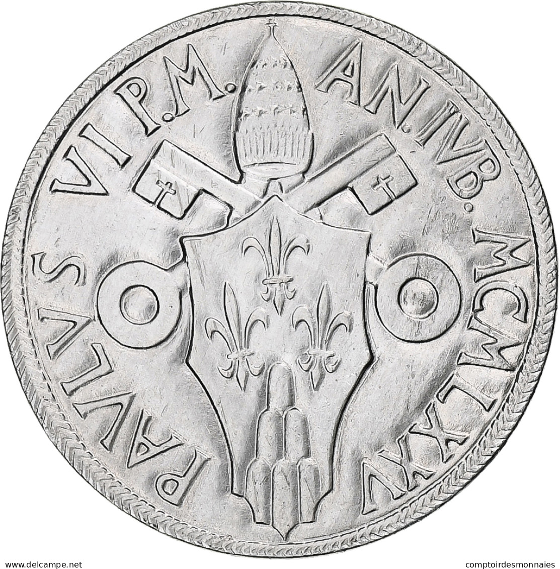 Vatican, Paul VI, 10 Lire, Holy Year, 1975, Rome, BU, Bronze-Aluminium, SPL - Vaticano