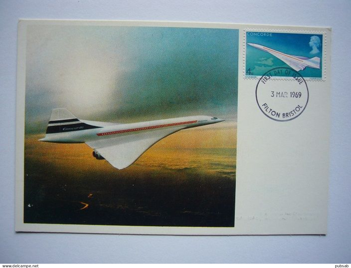 Avion / Airplane / BEA - BRITISH EUROPEAN AIRWAYS / Concorde / 002 - Registered As G-BSST / Carte Maximum - 1946-....: Modern Era