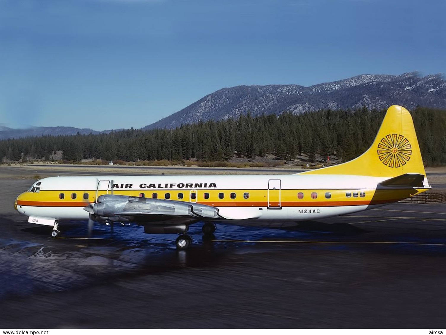 Aviation Postcard-WGA-1467 AIR CALIFORNIA L-188 Electra - 1946-....: Ere Moderne