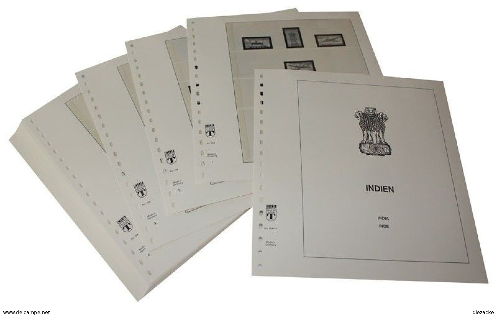 Lindner-T Indien 1986-1996 Vordrucke 158-86 Neuware ( - Pre-printed Pages