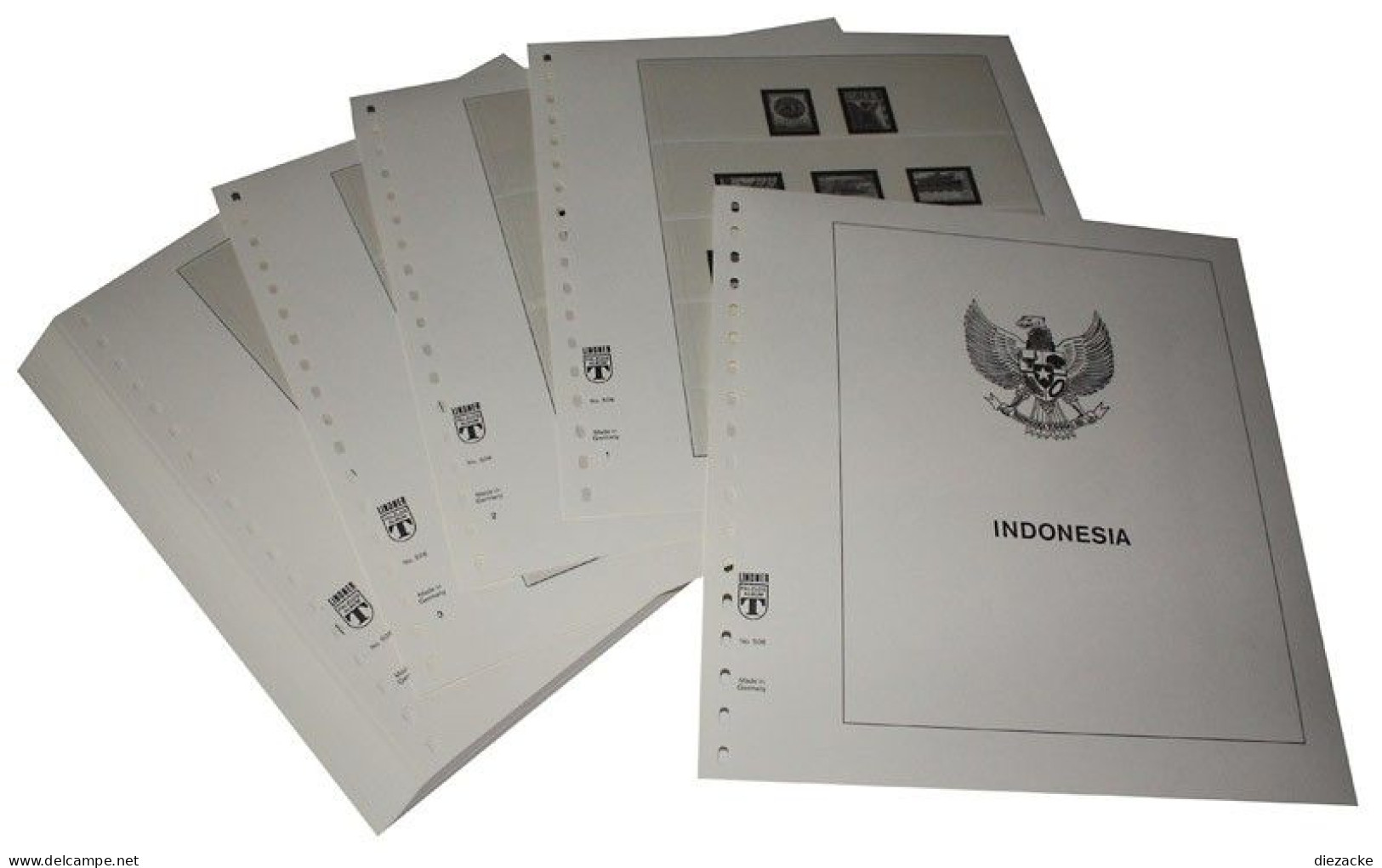 Lindner-T Indonesien 1984-1992 Vordrucke 506 Neuware ( - Vordruckblätter