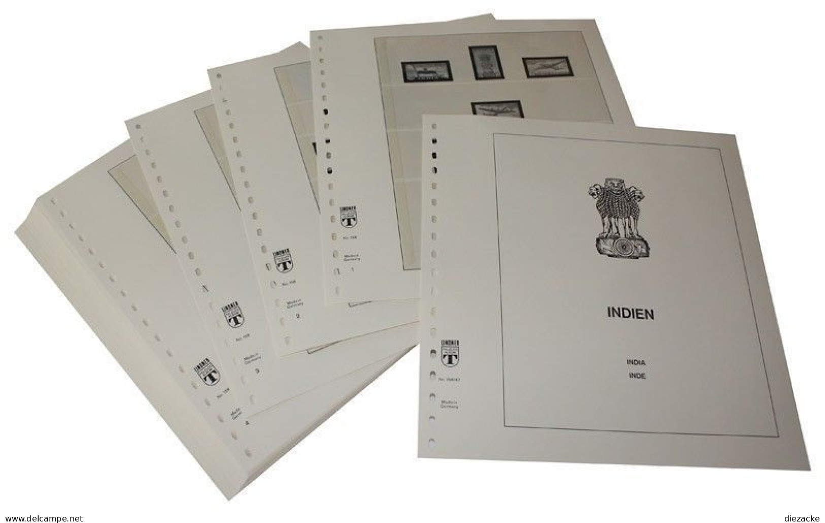 Lindner-T Indien 2004-2007 Vordrucke 158-04 Neuware ( - Pre-printed Pages