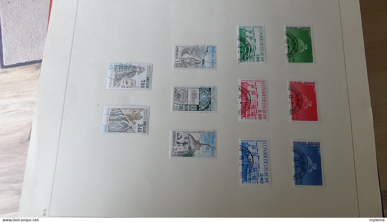 BF55 Reliure SAFE DUAL de timbres oblitérés de 1985 à 1991 + plaquette de timbres **. A saisir !!!