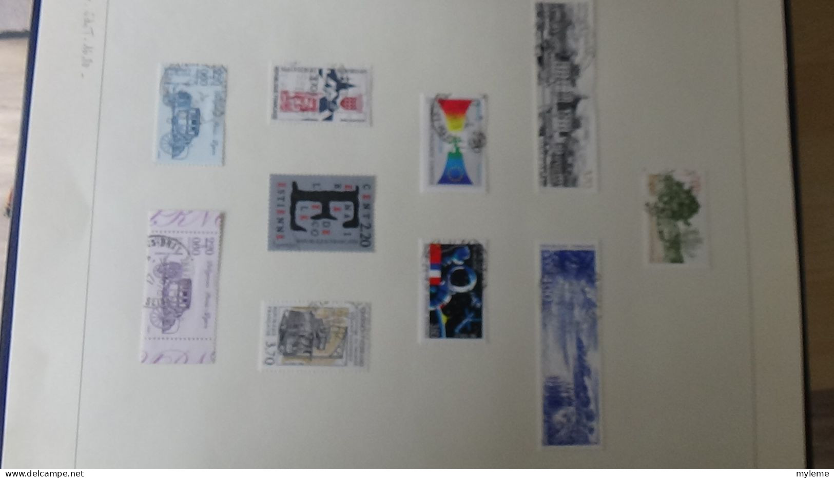 BF55 Reliure SAFE DUAL de timbres oblitérés de 1985 à 1991 + plaquette de timbres **. A saisir !!!