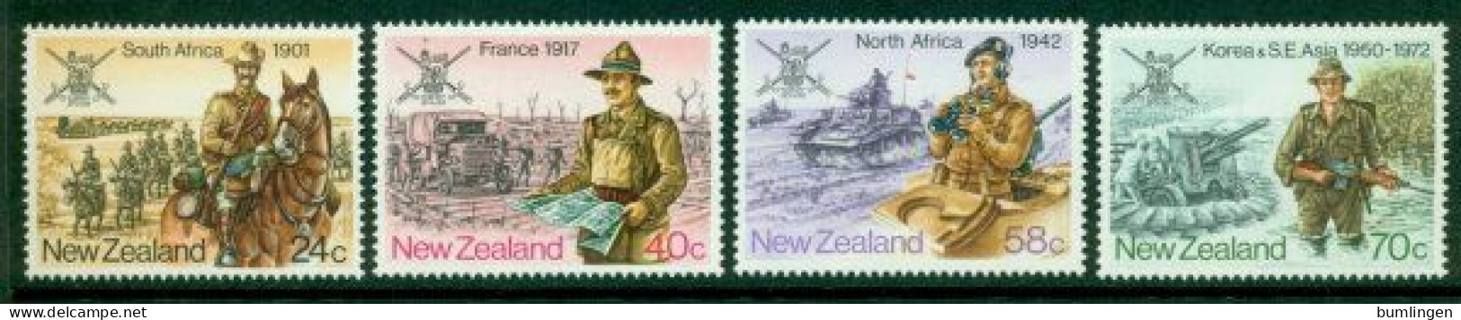 NEW ZEALAND 1984 Mi 912-15** Military History [B946] - Militares