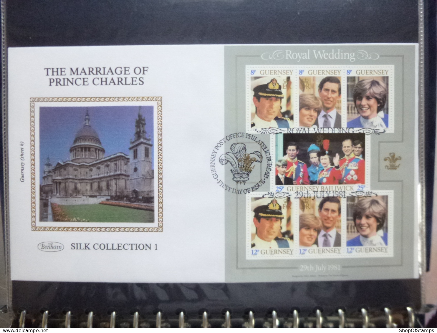 OMNI SERIES ROYAL WEDDING DIANA/CHARLES 1981 BENHAM 28 FDC ALL SPECIAL - Familles Royales